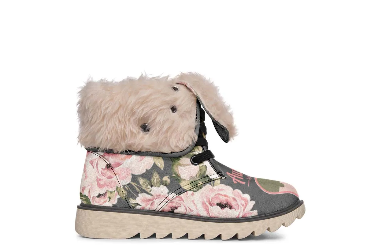Floral Autism Awareness Polar Vibe Boots