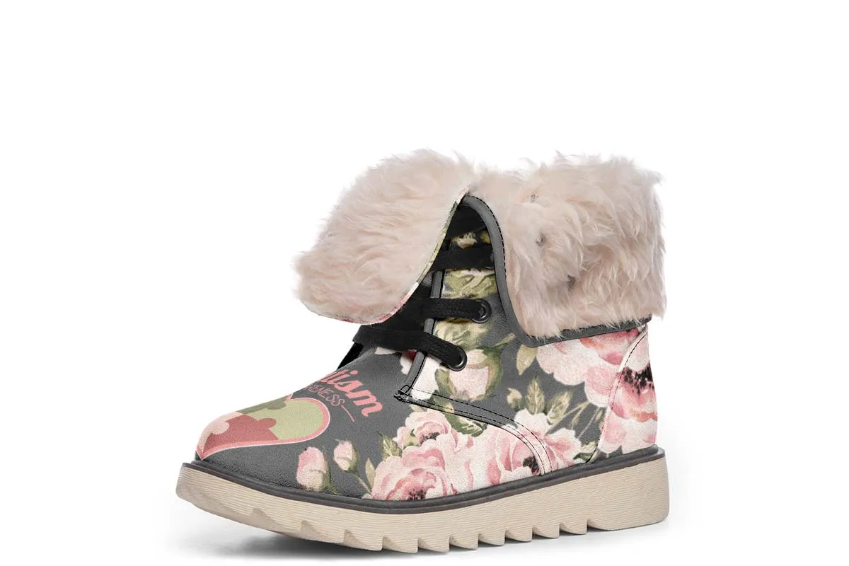 Floral Autism Awareness Polar Vibe Boots