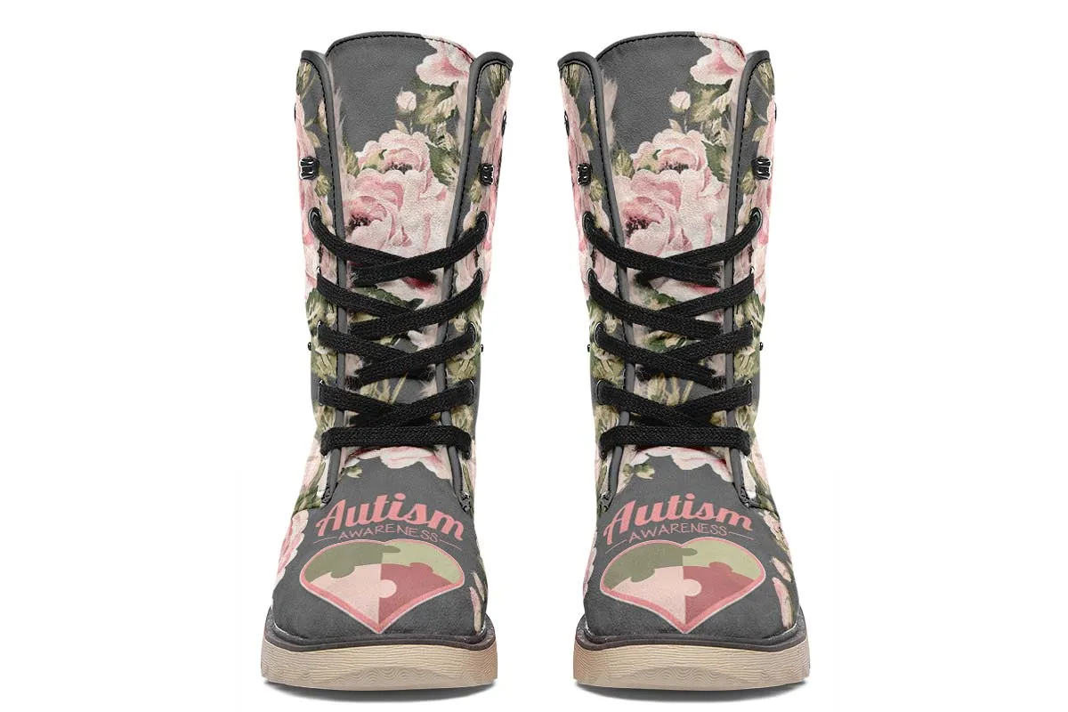 Floral Autism Awareness Polar Vibe Boots
