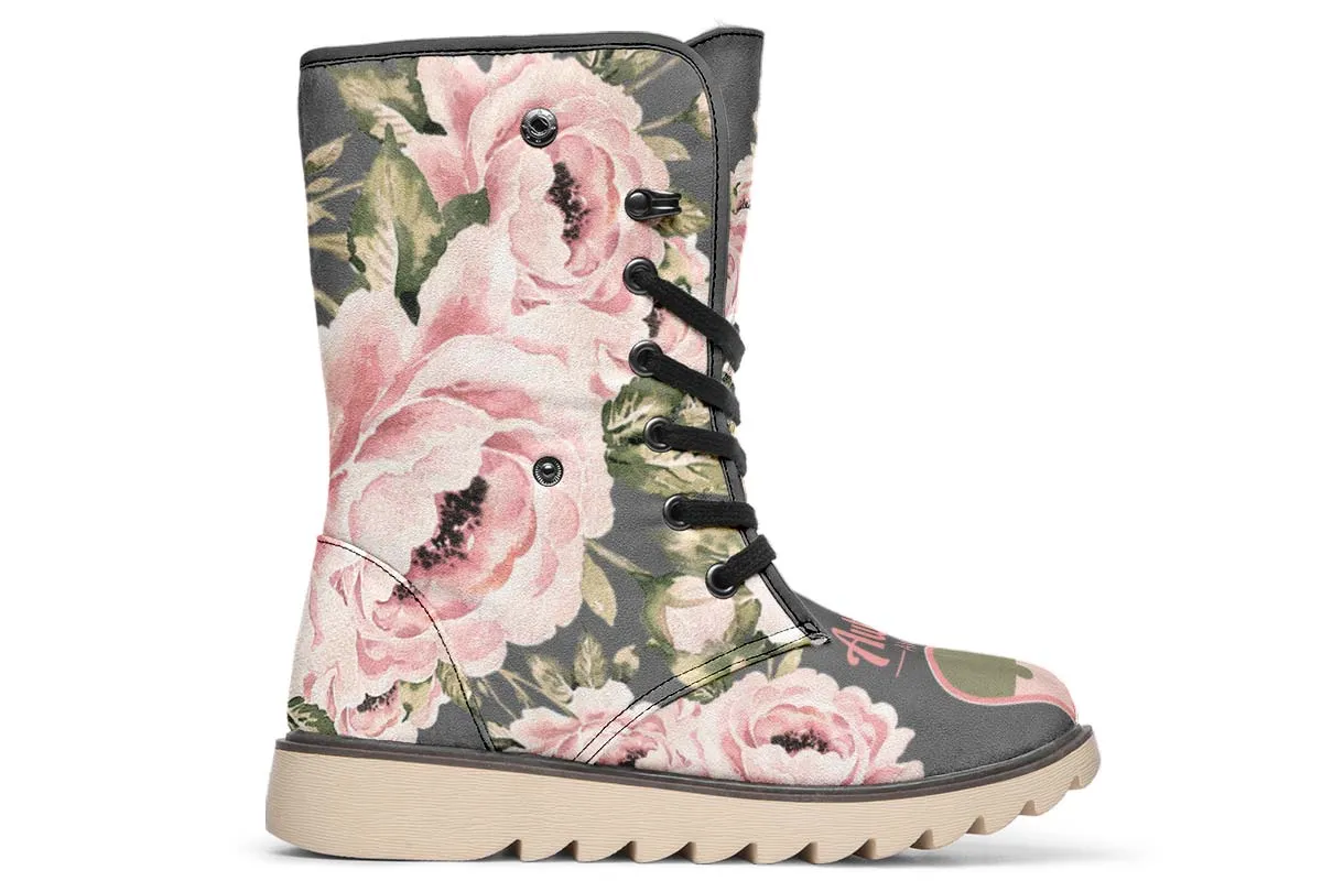 Floral Autism Awareness Polar Vibe Boots