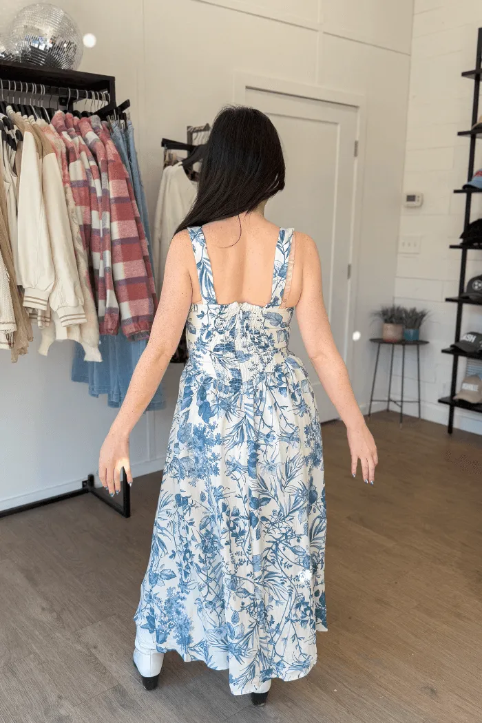 Floral Corset Waist Dress