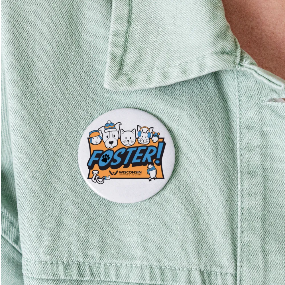 Foster Winter Logo Buttons large 2.2'' (5-pack)