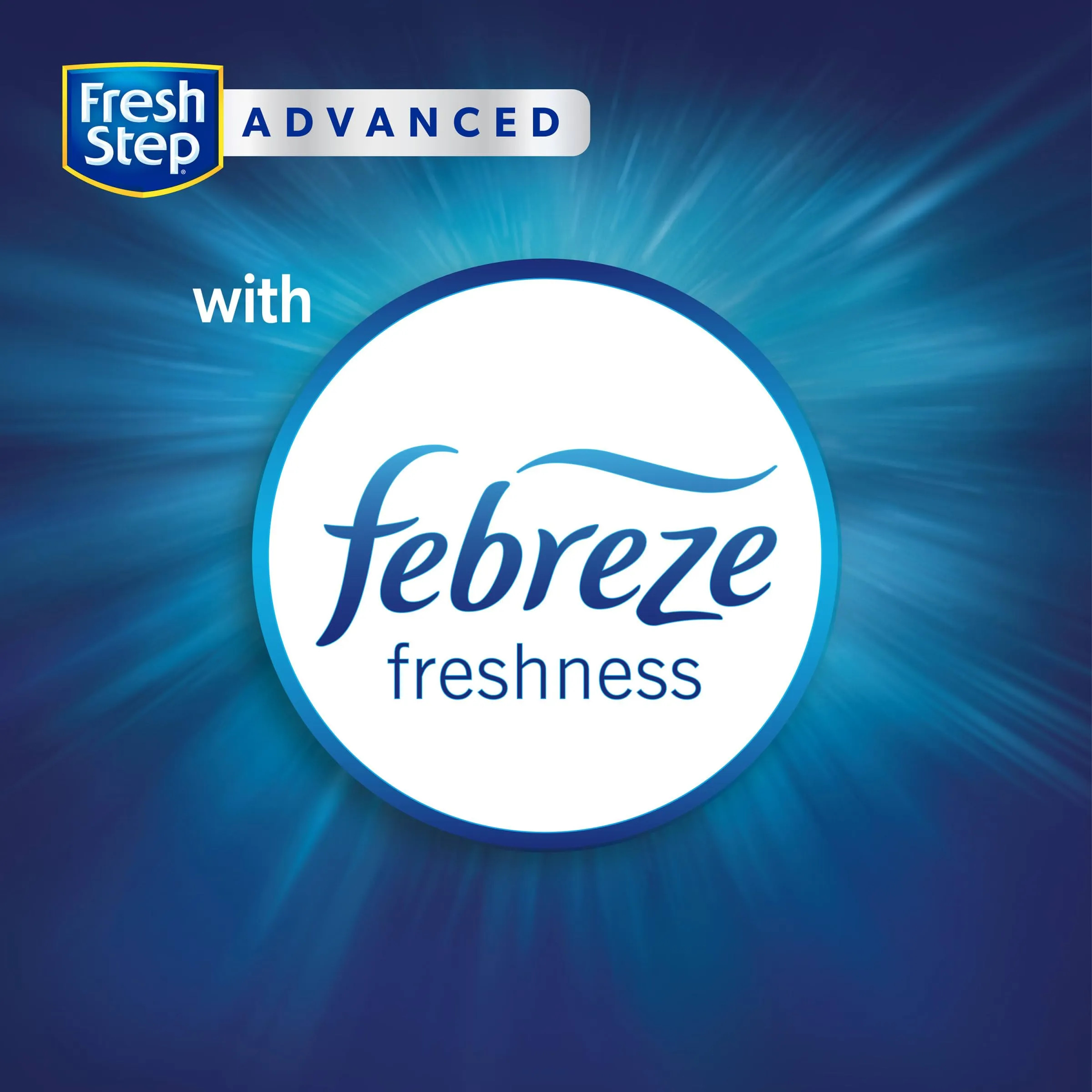 Fresh Step Clean Paws Cat Litter with Febreze Freshness, Advanced Multi Cat Low Tracking Clumping Litter, 37 lbs. (2 x 18.5 lb. Box)
