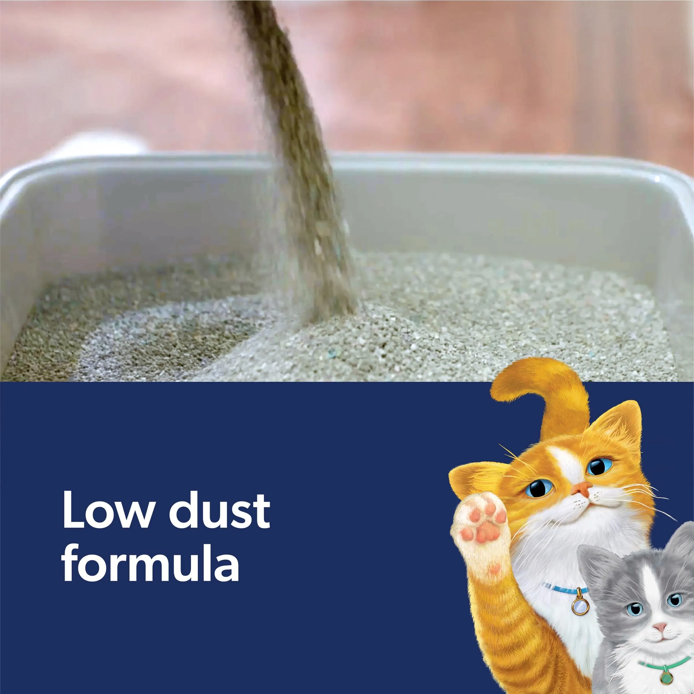 Fresh Step Clean Paws Cat Litter with Febreze Freshness, Advanced Multi Cat Low Tracking Clumping Litter, 37 lbs. (2 x 18.5 lb. Box)