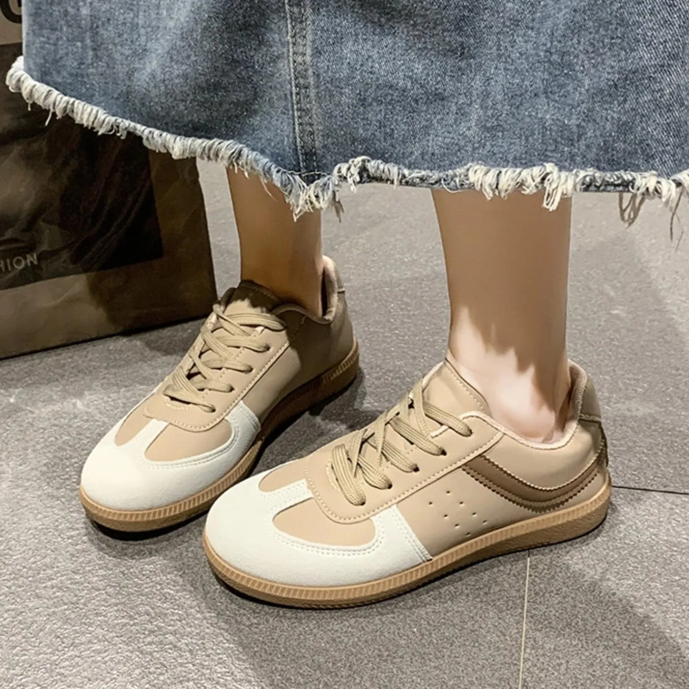 German Training Shoes for Women & Girls Retro Anti-Slip Sneakers Lightweight Tennis Shoes
