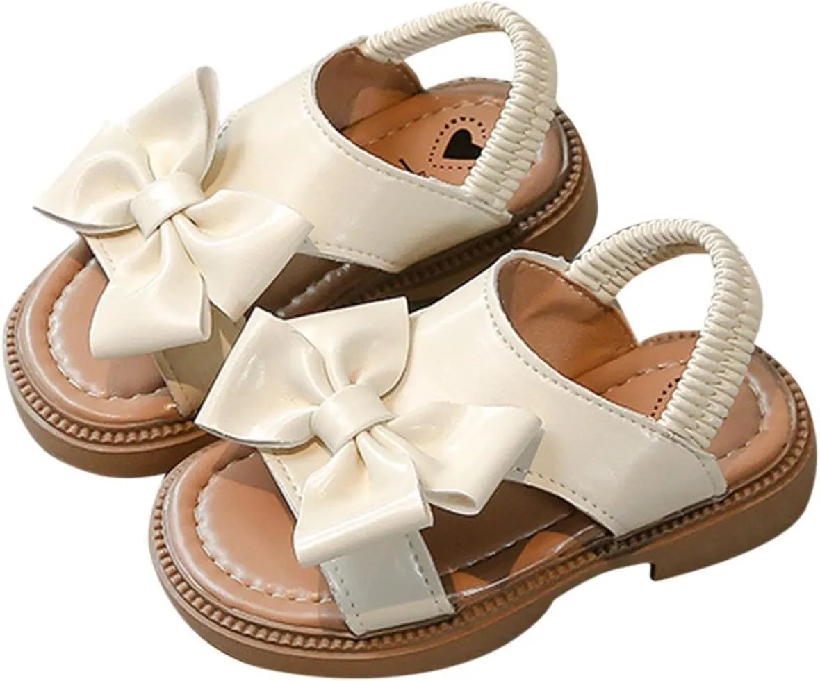 Girl Sandals Cute Summer Anti-Slip Soft Sandal Open Toe with Flower Toddler First Walkers Crib Dress Shoes Footwear