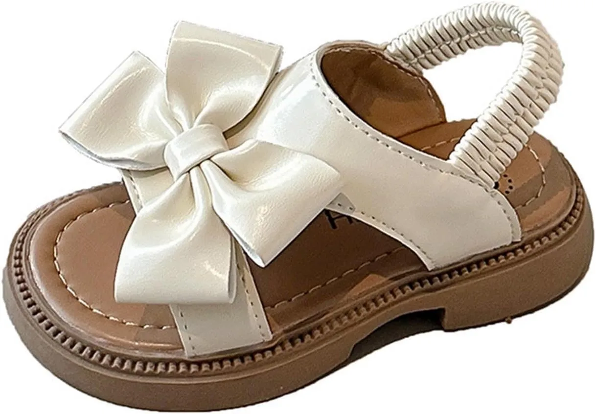 Girl Sandals Cute Summer Anti-Slip Soft Sandal Open Toe with Flower Toddler First Walkers Crib Dress Shoes Footwear