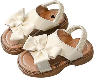 Girl Sandals Cute Summer Anti-Slip Soft Sandal Open Toe with Flower Toddler First Walkers Crib Dress Shoes Footwear