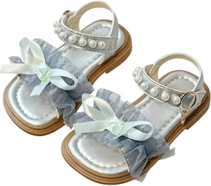 Girl Sandals Toddler Girl's Dress Soft Bow Flats Summer Bowknot Shoes Big Kids Cute Sandals For Big Kids Girls