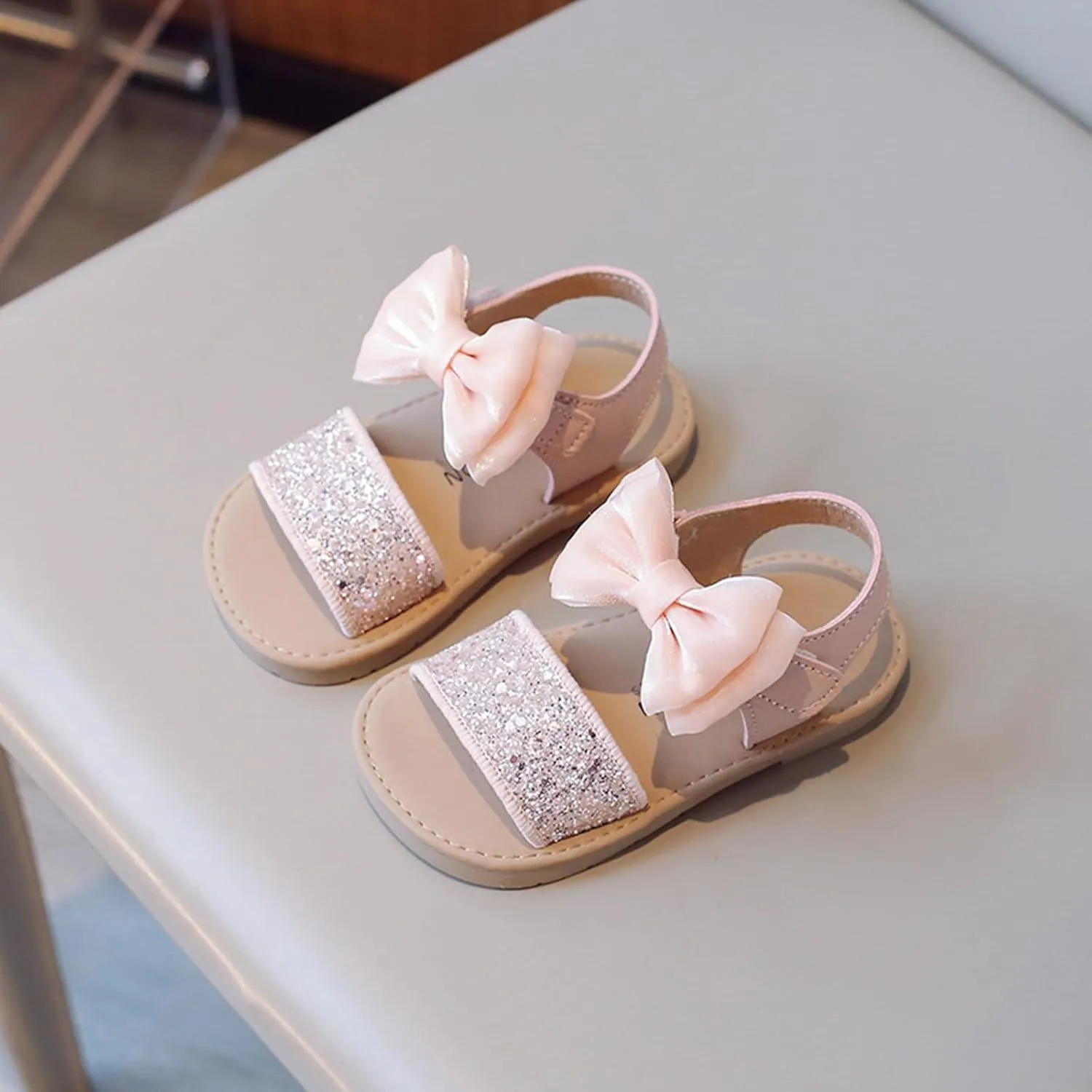 Girls Dress Shoes Girls Sandals Summer Korean Edition Solid Color Open Toed Beach Shoes Lightweight Open Toe Beach Holiday Sandals