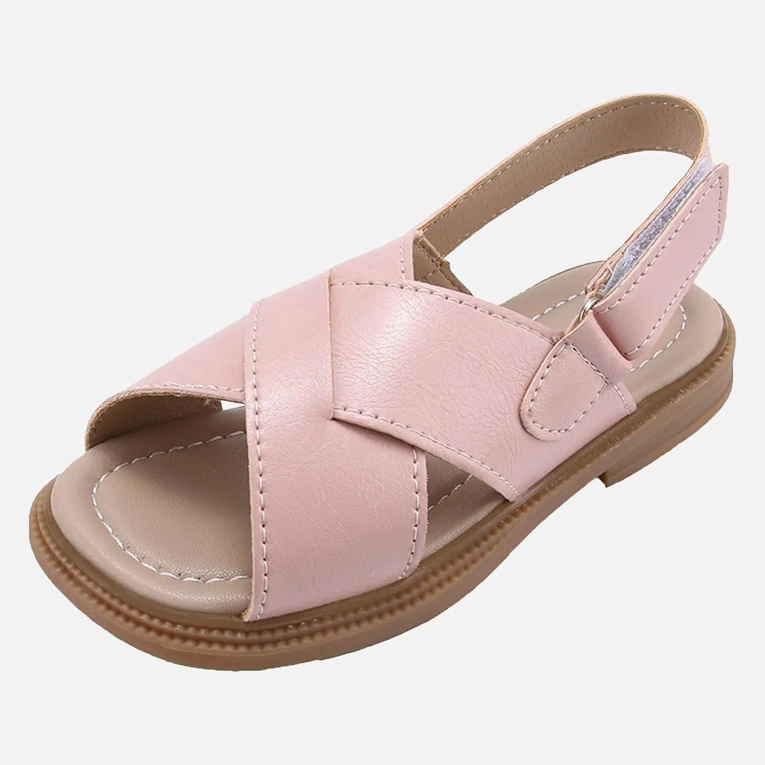 Girls Dress Shoes Toddler Kids Kids' Sandals Summer Girls' Big Beach Shoes Princess Soft Soled Casual For Boys' Babies Open Toes Adjustable Sporty Slides for The Beach and Pool