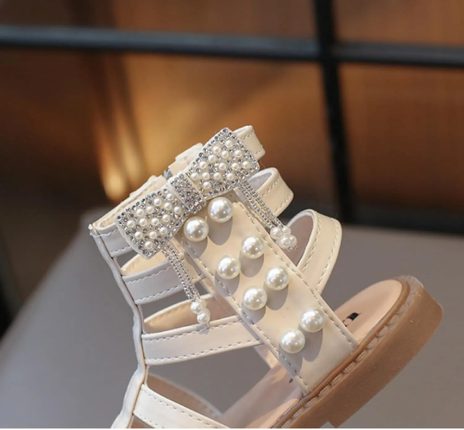 Girls Summer Sandals Cute Open Toe Breathable Shoes with Rubber Sole Toddler/Little Kid/Big Kid