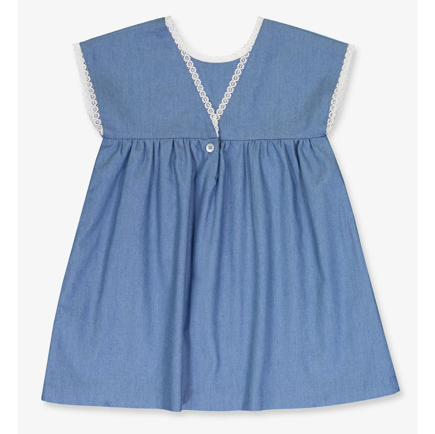 Girls Verlaine Dress - Cotton Denim