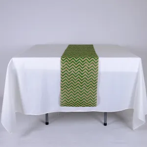 Green - 14 x 108 inch Burlap Table Runner