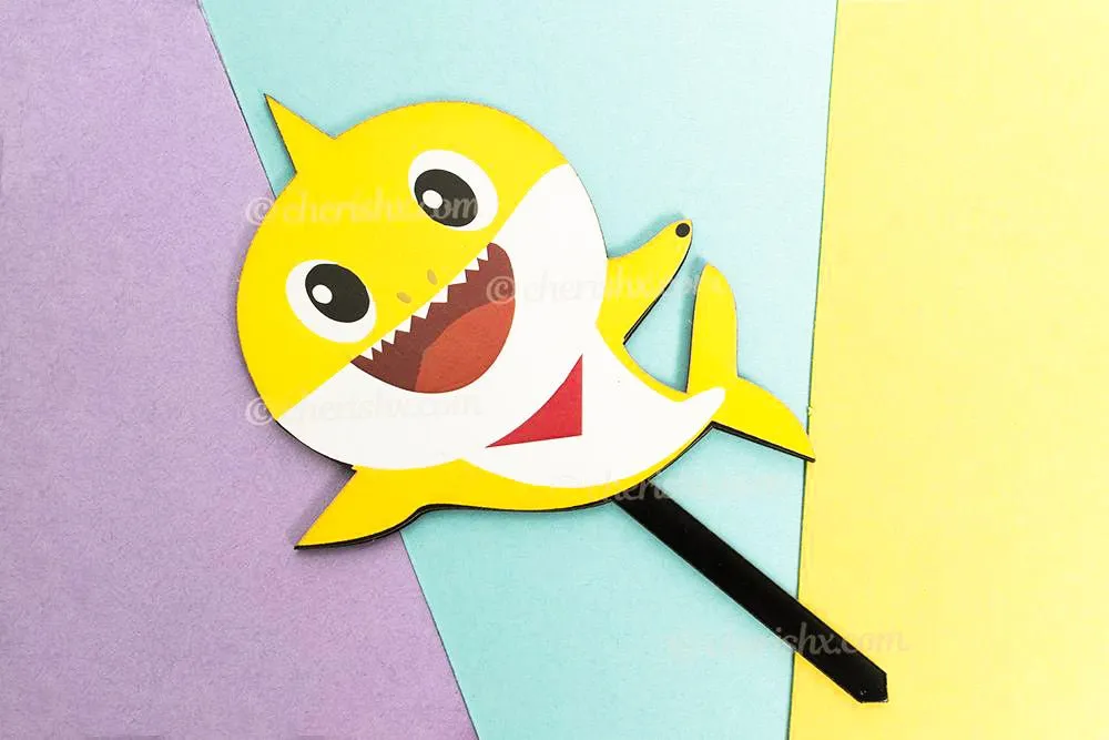 Happy Birthday Baby Shark theme Cake Toppers