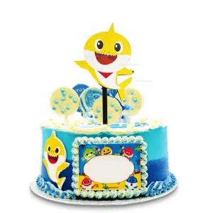 Happy Birthday Baby Shark theme Cake Toppers