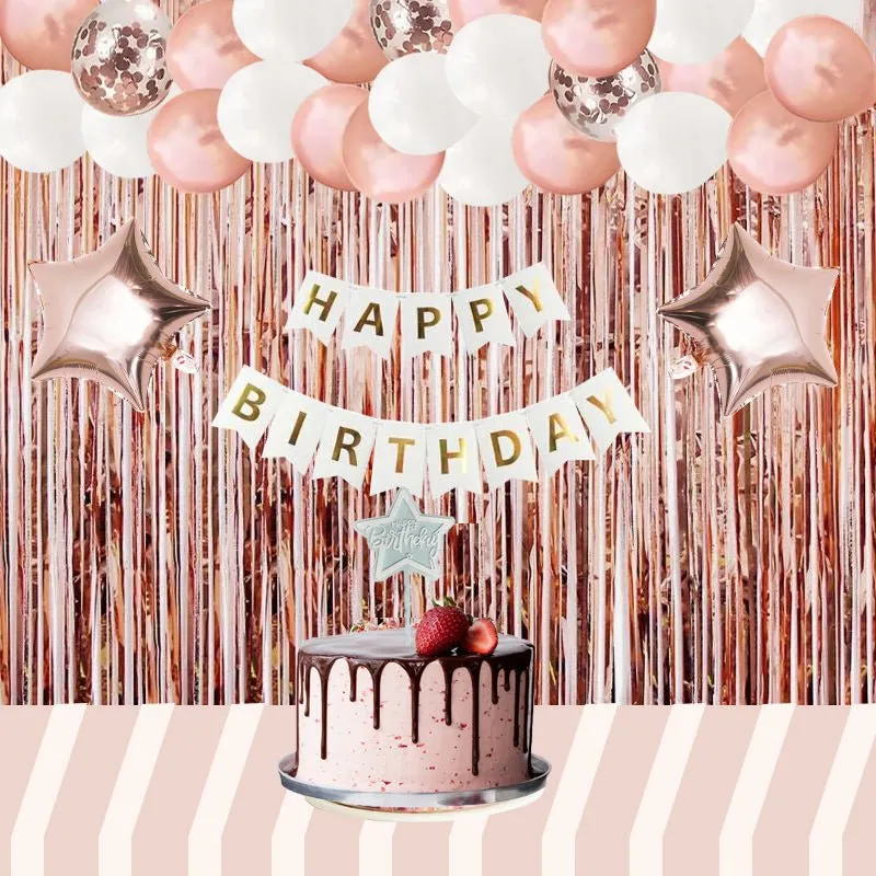 Happy Birthday Blue Star Cake Toppers