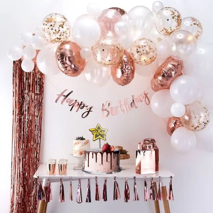Happy Birthday Golden Star Cake Toppers