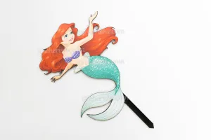 Happy Birthday Mermaid theme Cake Toppers