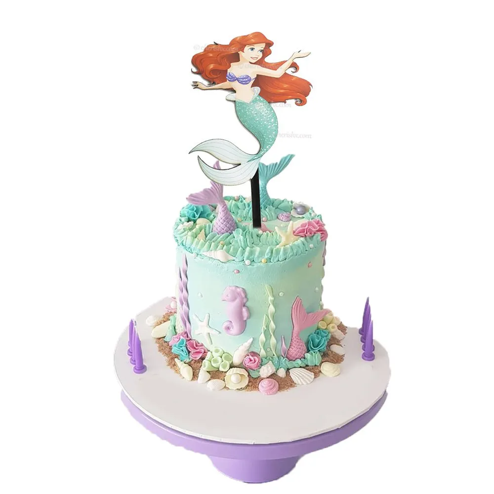 Happy Birthday Mermaid theme Cake Toppers