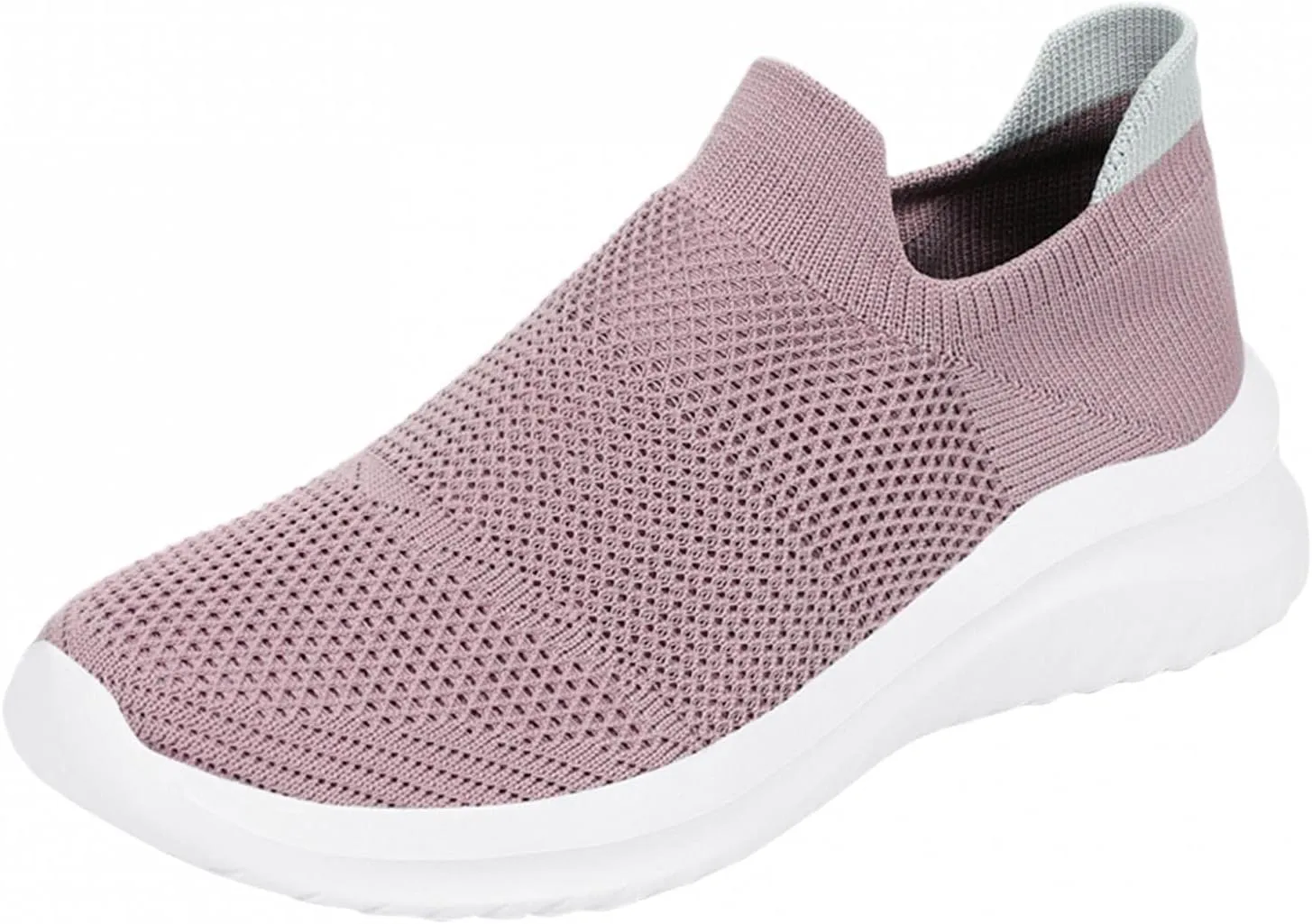 Hbeylia Women's Men's Walking Running Shoes Fashion Sneakers Casual Breathable Mesh Stretch Memory Foam Non Slip Athletic Hiking Tennis Trainer Sport Shoes For Women Men Driving Workout Fitness