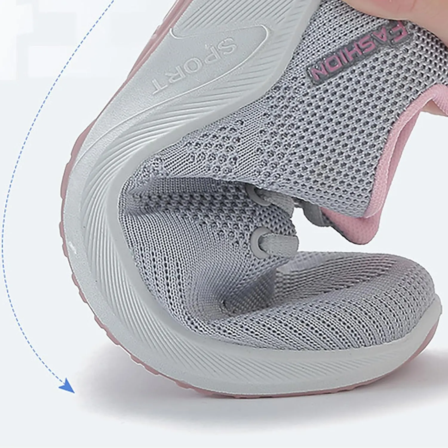 Hbeylia Womens Slip On Running Shoes Comfortable Tennis Workout Sneakers Non Slip Walking Shoes Lightweight Gym Workout Shoes Breathable Fashion Lace Up Sneakers