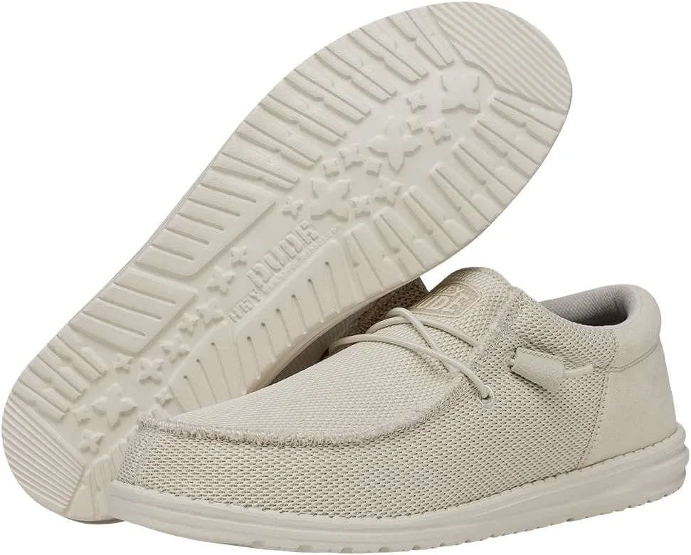 Hey Dude Men's All Wally Styles | Mens Shoes | Men's Lace Up Loafers | Comfortable & Light-Weight