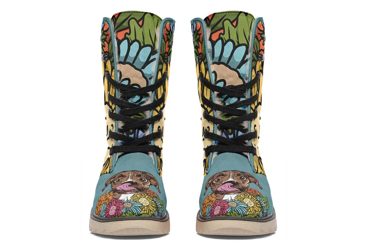 Illustrated Boxer Polar Vibe Boots