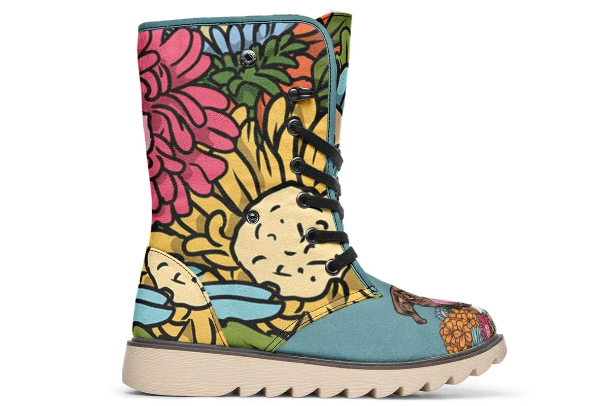 Illustrated Boxer Polar Vibe Boots