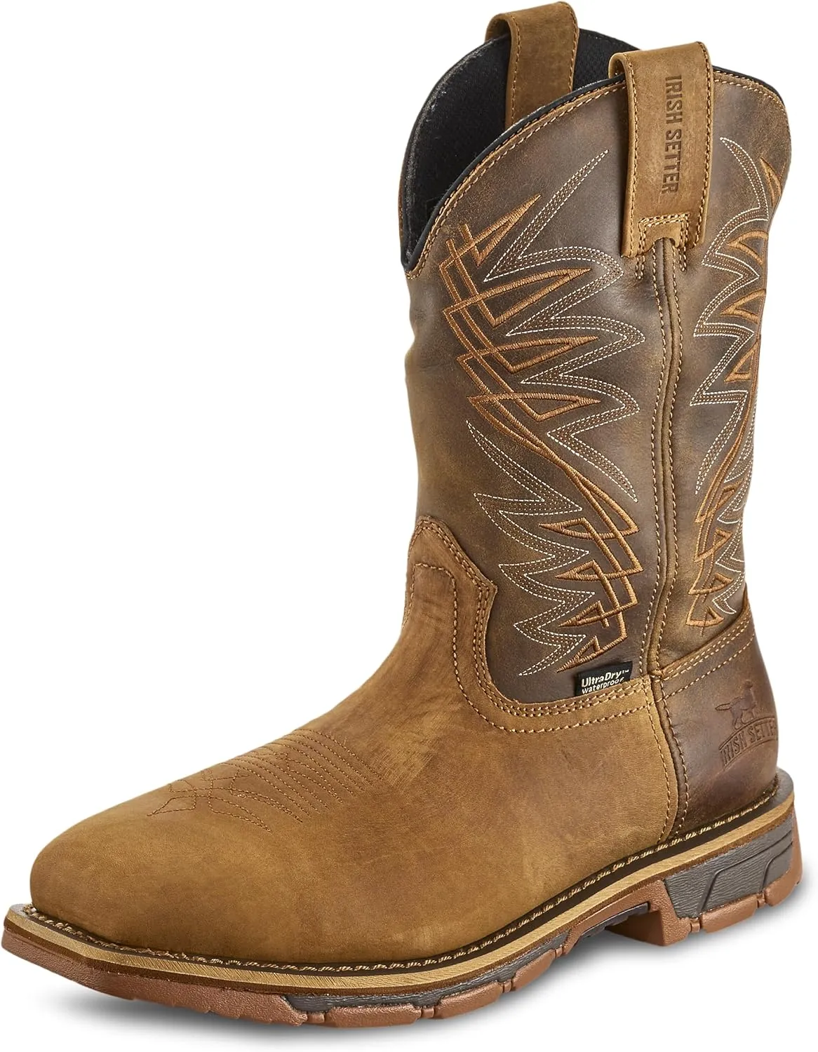 Irish Setter, Marshall, Mens, 11", Waterproof, Soft Toe, Pull-On Work Boot