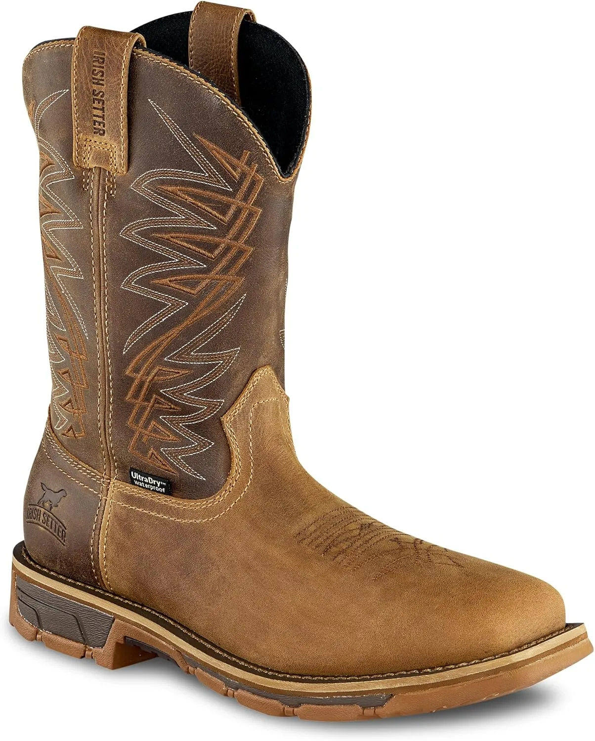 Irish Setter, Marshall, Mens, 11", Waterproof, Soft Toe, Pull-On Work Boot