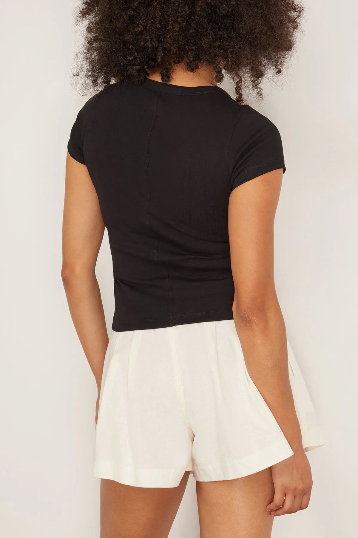 Jill Baby Tee in Black