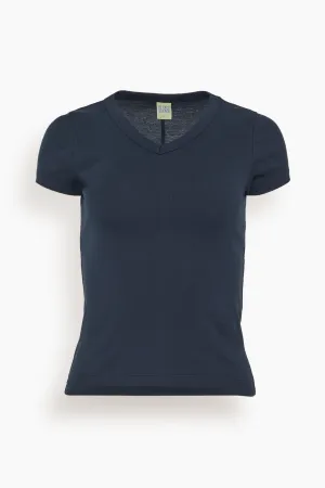 Jill Baby Tee in Navy