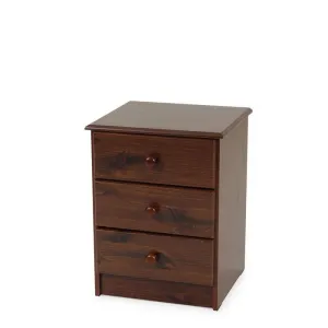 Kingston 3 Drawer Bedside