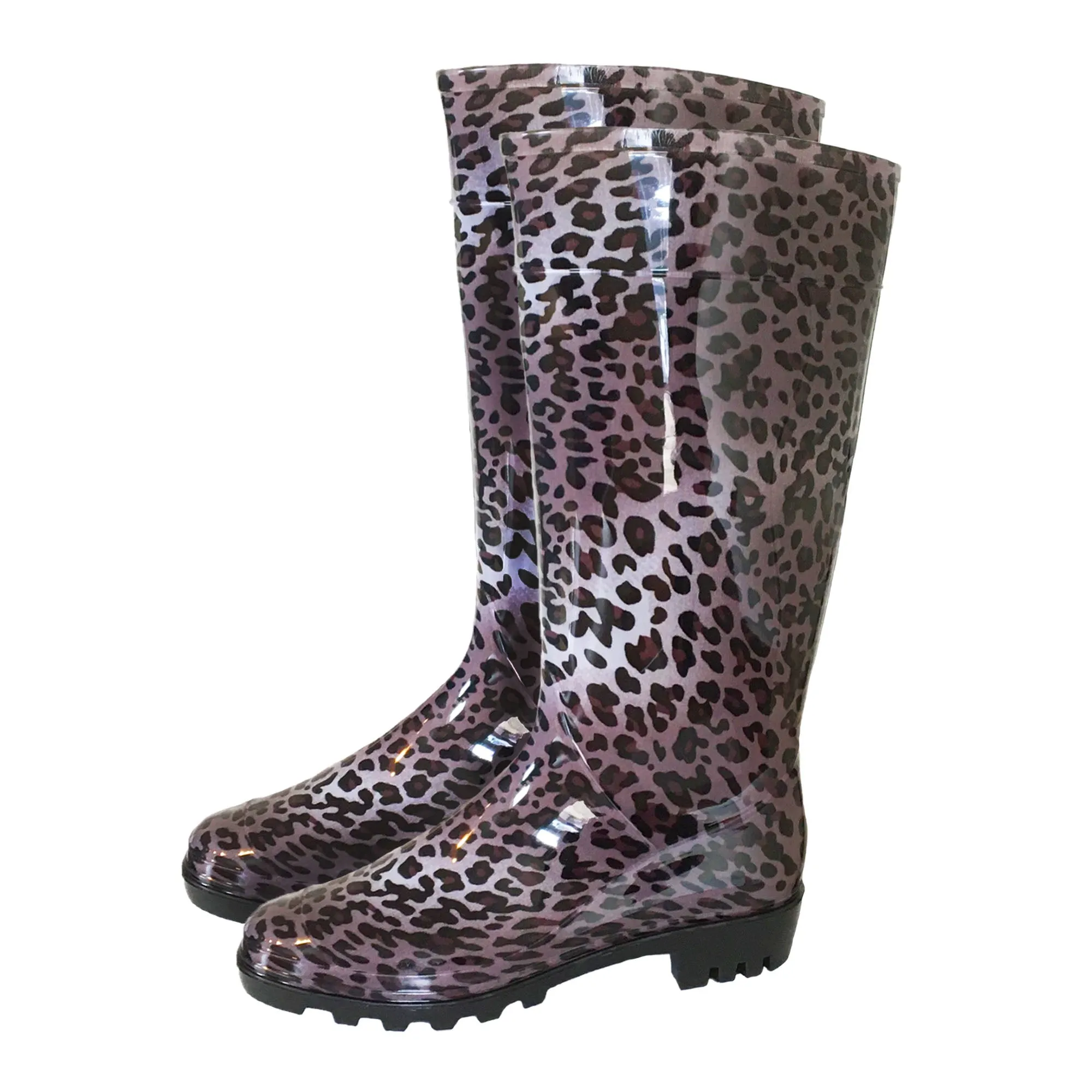 Ladies Printed Pattern Winter Wellington Boots