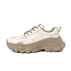 Leather Chunky Sneakers for Women