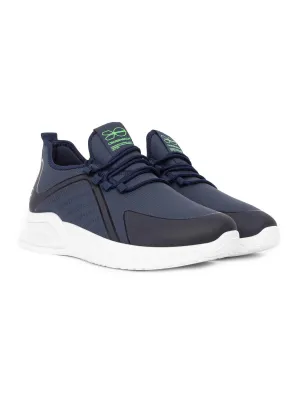 Mens Clarington Trainers Navy/Green