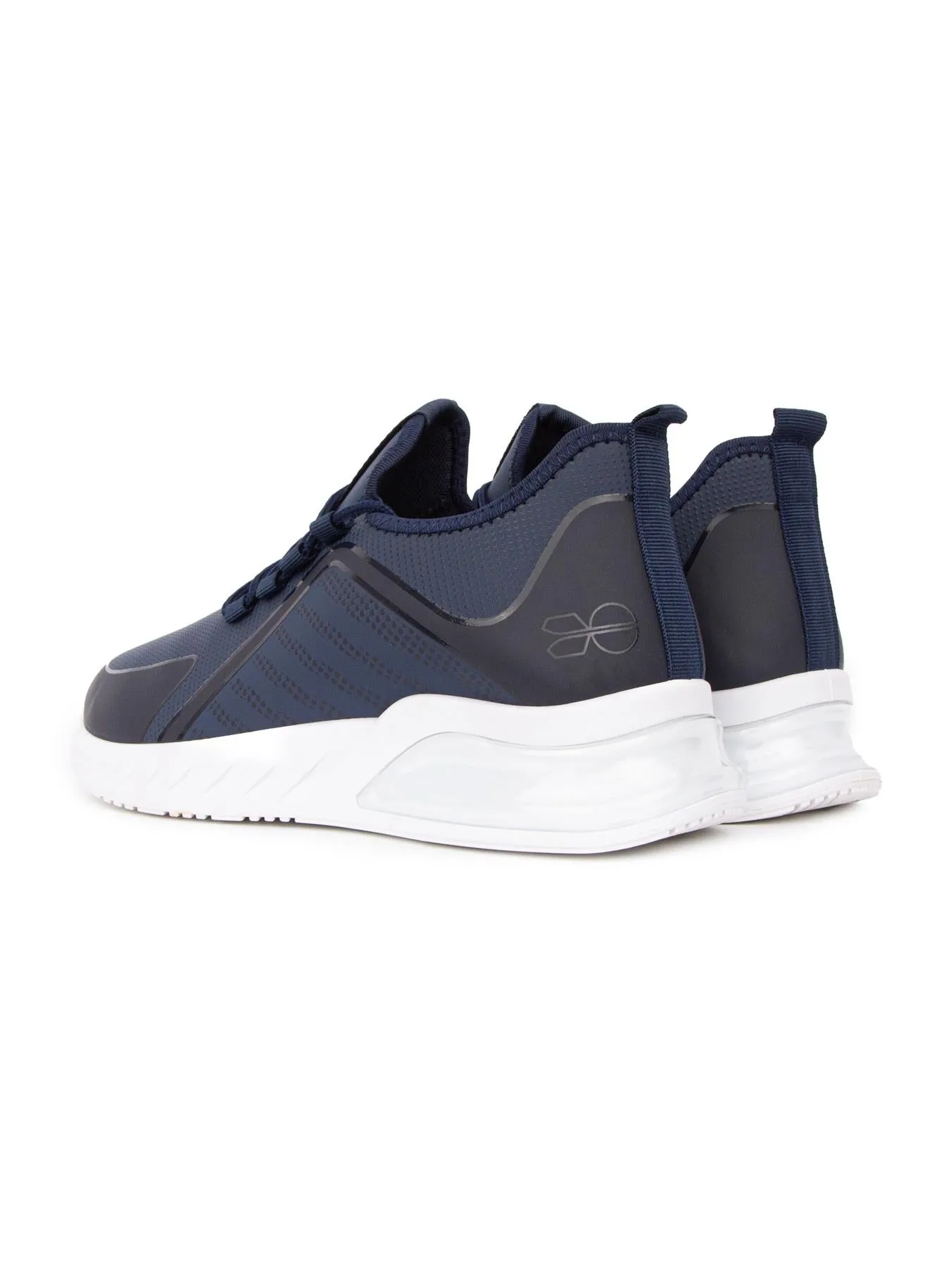 Mens Clarington Trainers Navy/Green