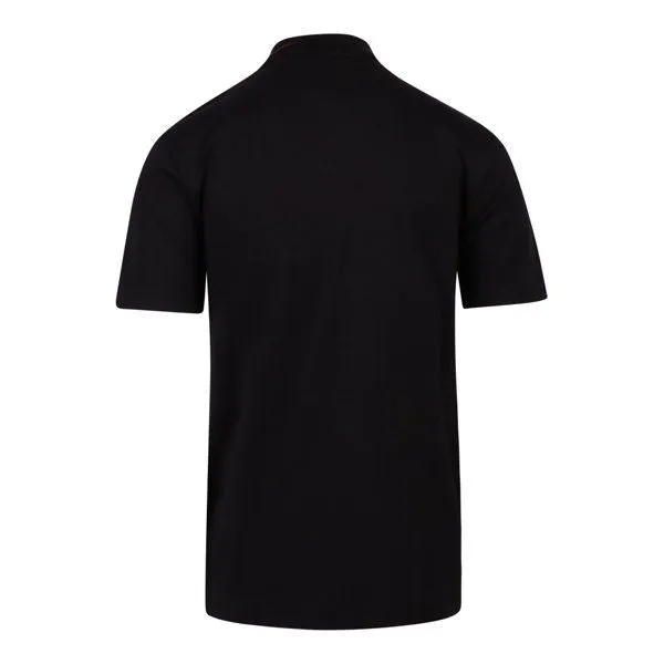 Mens HUGO Black Dolm Zip S/s Polo