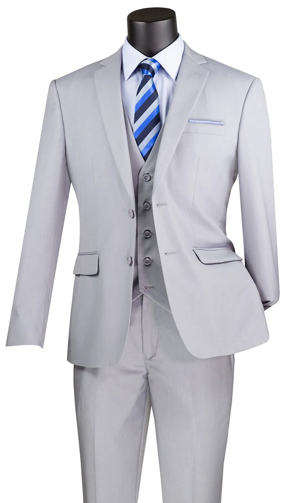 Men's Slim fit Suit  SV2900-Lt. Grey