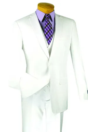 Men's Slim fit Suit  SV2900-White