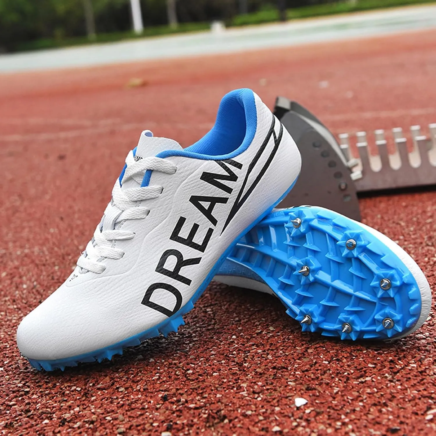 Mens Spikes Athletics Racing Running Shoes Track and Field Shoes Boys Girls Outdoor Training for Sprint Race Jumping