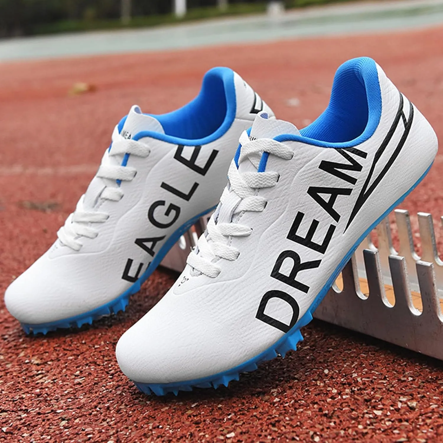 Mens Spikes Athletics Racing Running Shoes Track and Field Shoes Boys Girls Outdoor Training for Sprint Race Jumping
