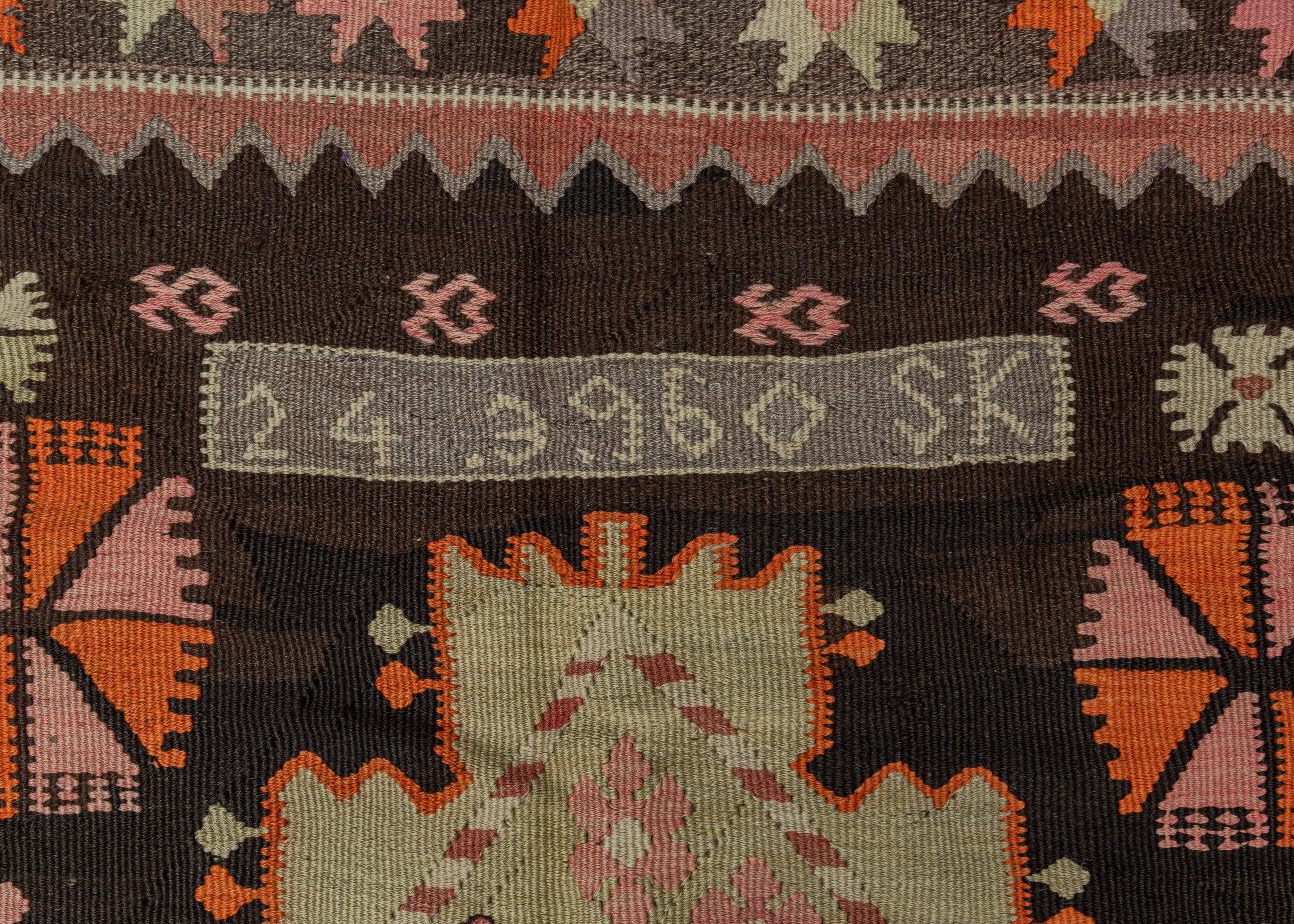 Mid Century Caucasian Kilim - 4'3 x 10'