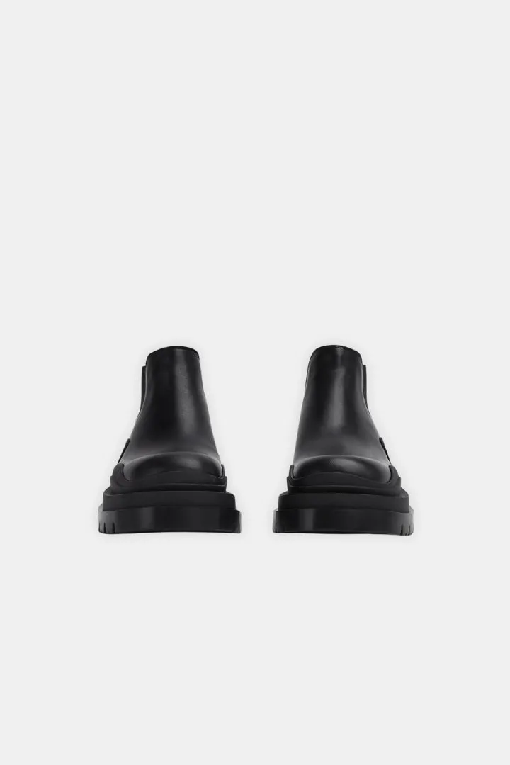 Middle Leather Ankle Boots