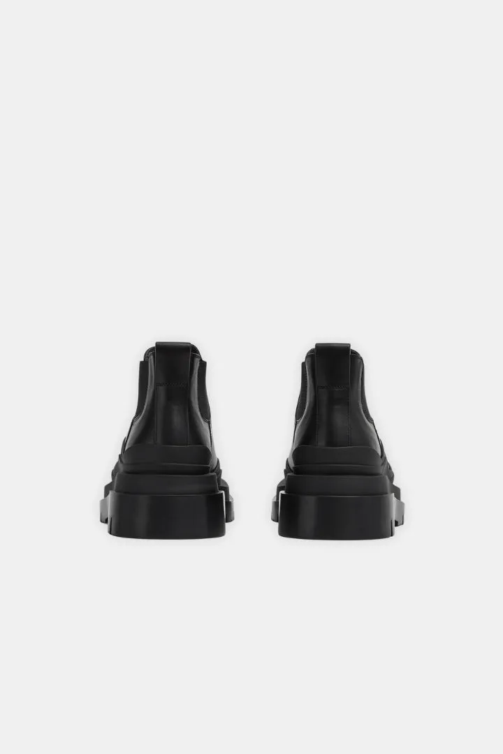 Middle Leather Ankle Boots