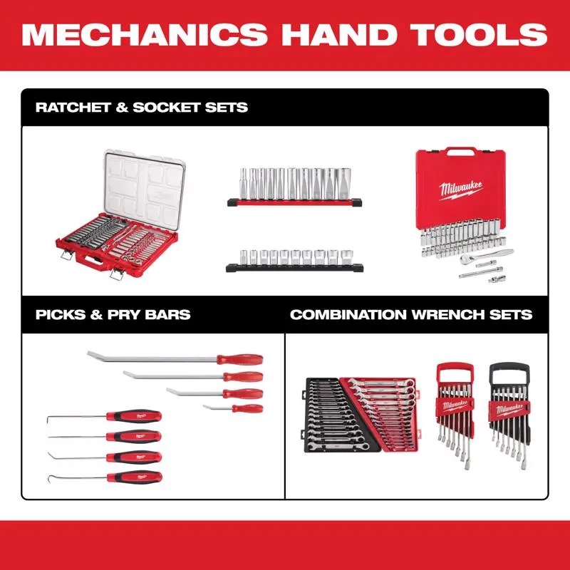 Milwaukee 3/8 in. drive Metric Pivoting Ratchet and Socket Set