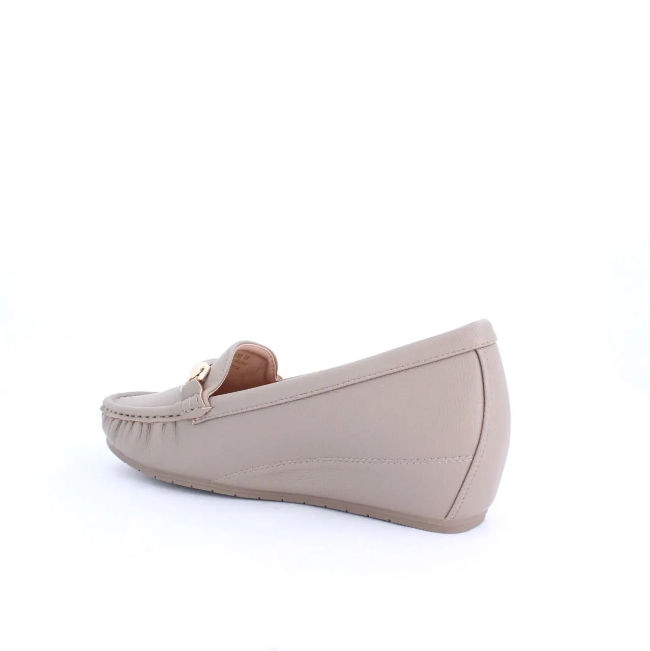 MIRA WEDGE MOCCASINS-TAUPE