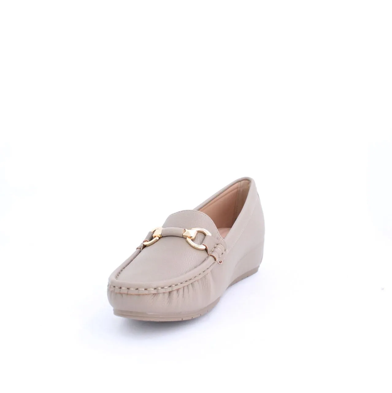 MIRA WEDGE MOCCASINS-TAUPE