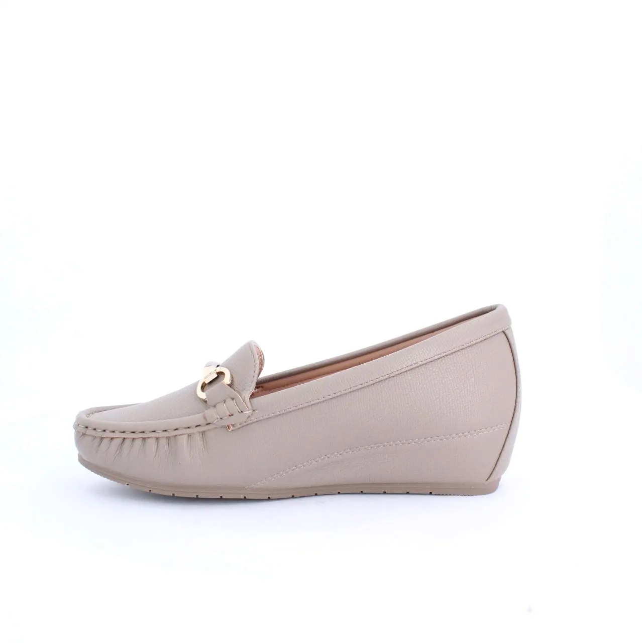 MIRA WEDGE MOCCASINS-TAUPE